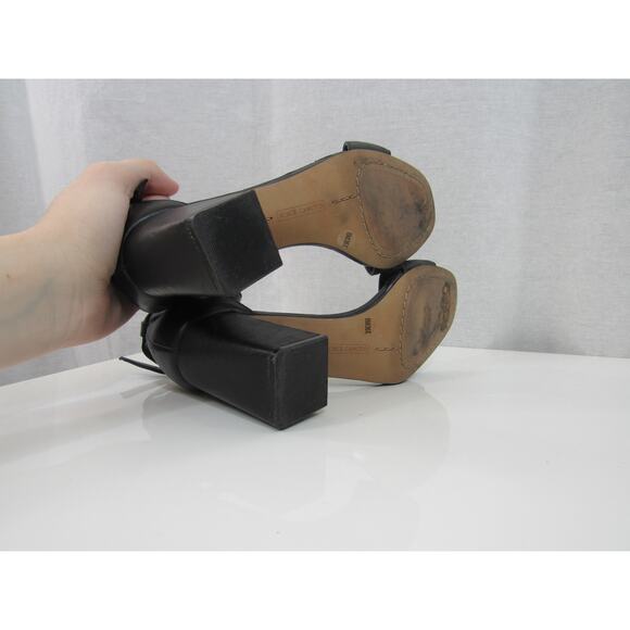 Vince Camuto 6M Margry Ankle Strap Block Heel Sandal Women's Shoe Black - Picture 10 of 11